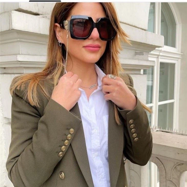 Oversized Square Frame Sunglasses