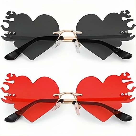 Rimless Heart Sunglasses